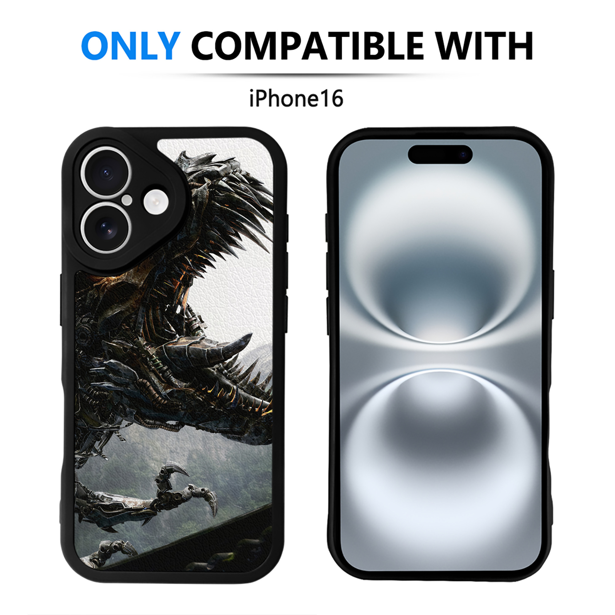 （画像用） Transformers トランスフォーマー 【iPhone 16シリーズ対応】シリコンスマホケース（レザー調） 材質：シリコン